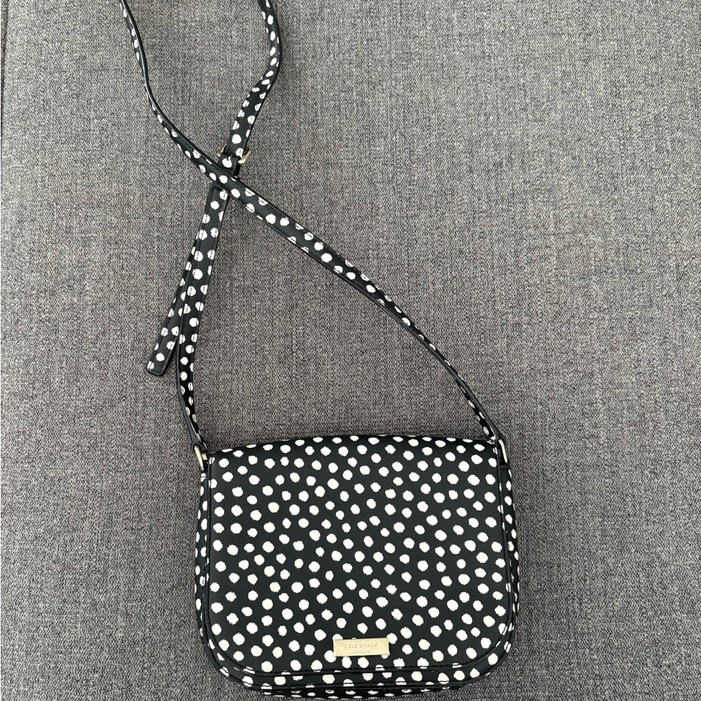 Kate Spade Black and White Polka Dot Crossbody